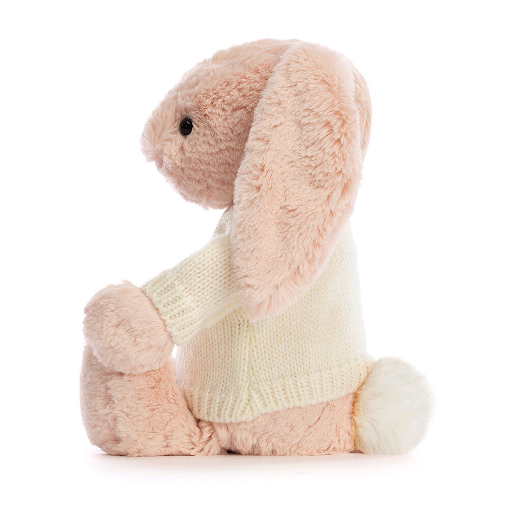 Bashful Blush Bunny with Personalized Cream Jumper - Image 4