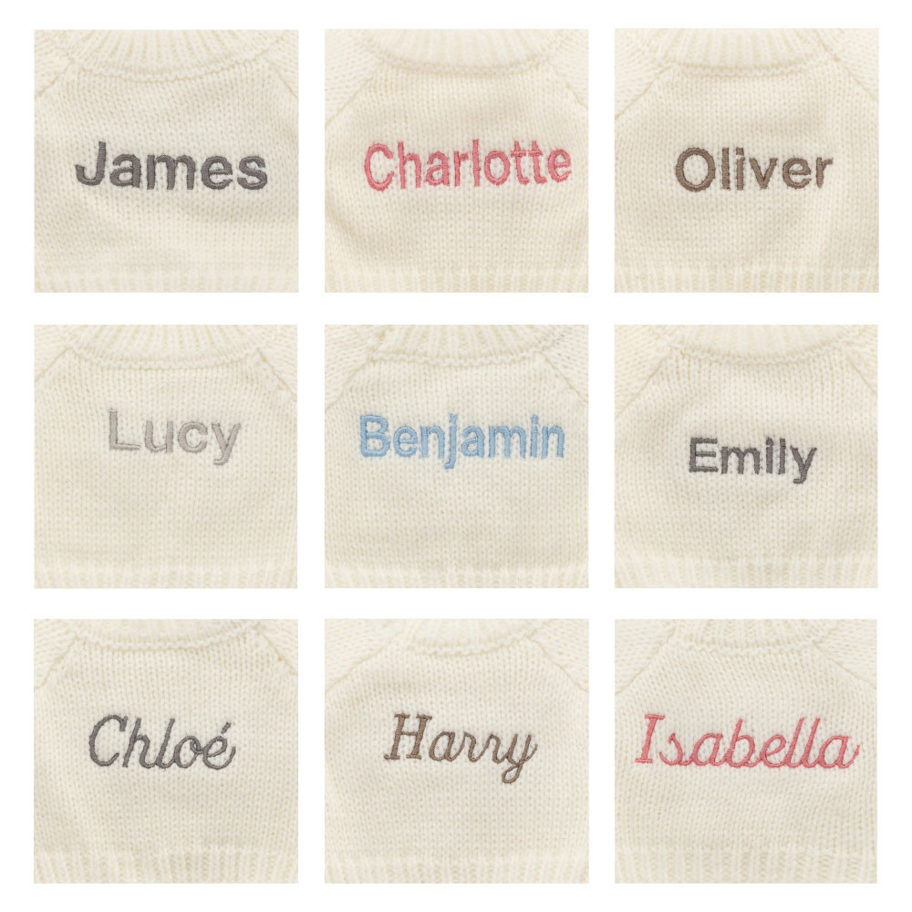 Bashful Beige Bunny with Personalized Cream Jumper - Image 2