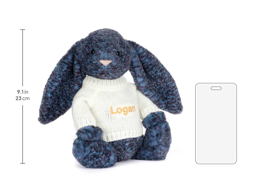 Hopscone Luxe Bunny with Personalized Cream Jumper - Image 6