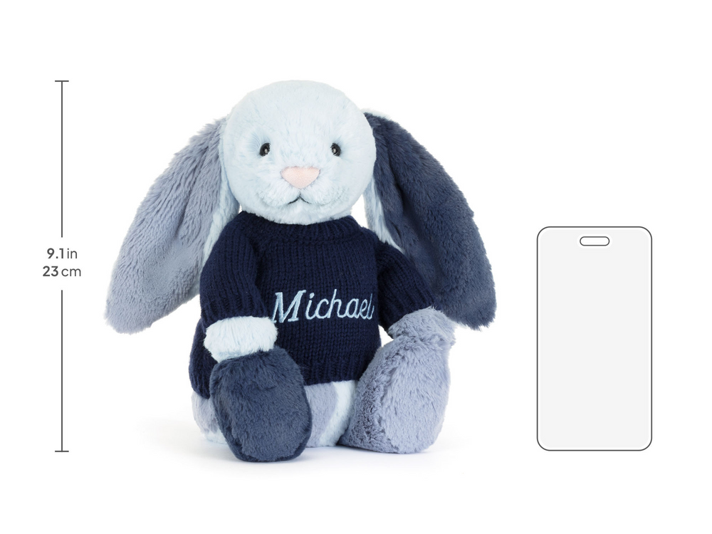 Puddlesea Bunny with Personalized Navy Jumper - Image 6