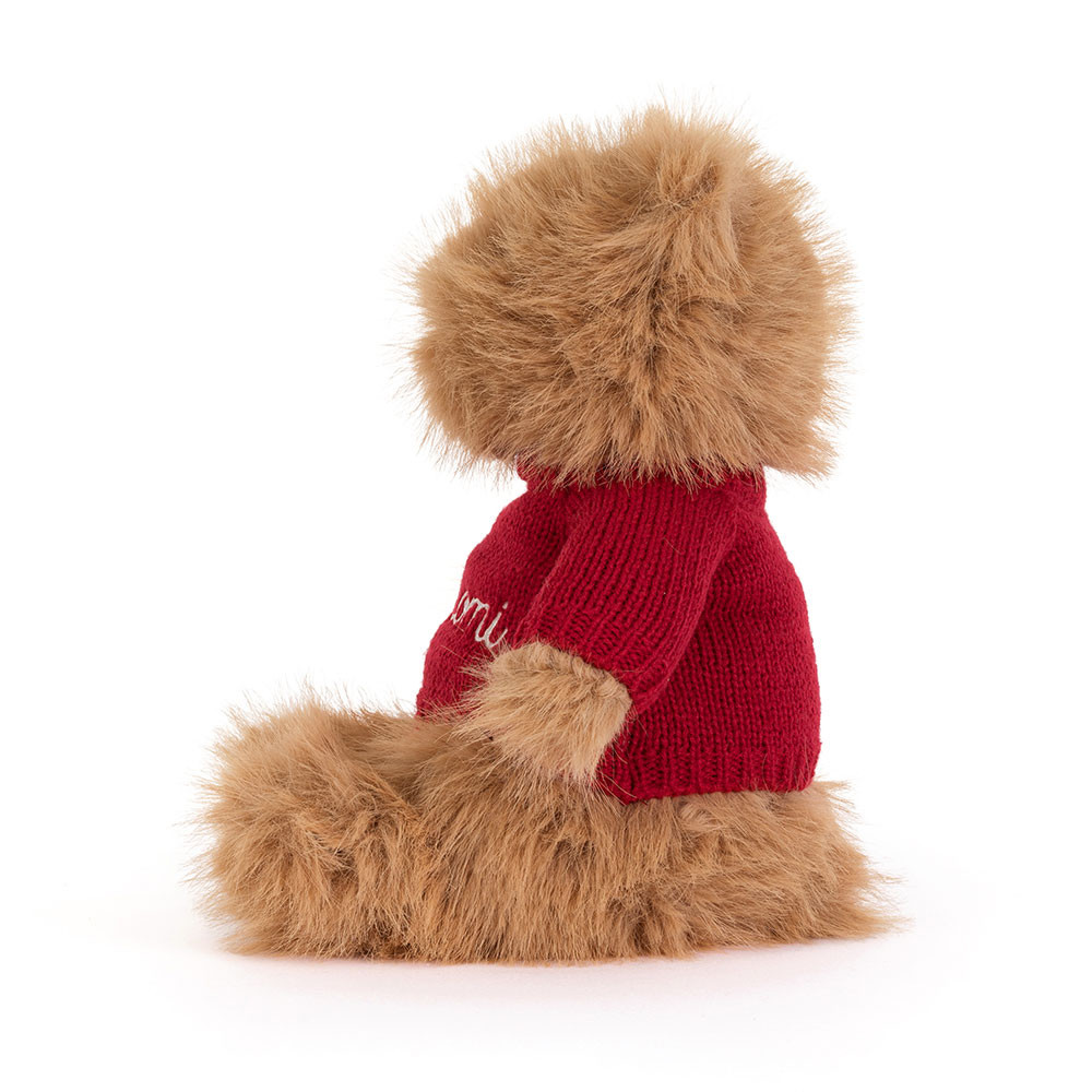 Bartholomew Bear Bouffant with Personalized Red Jumper - Image 3