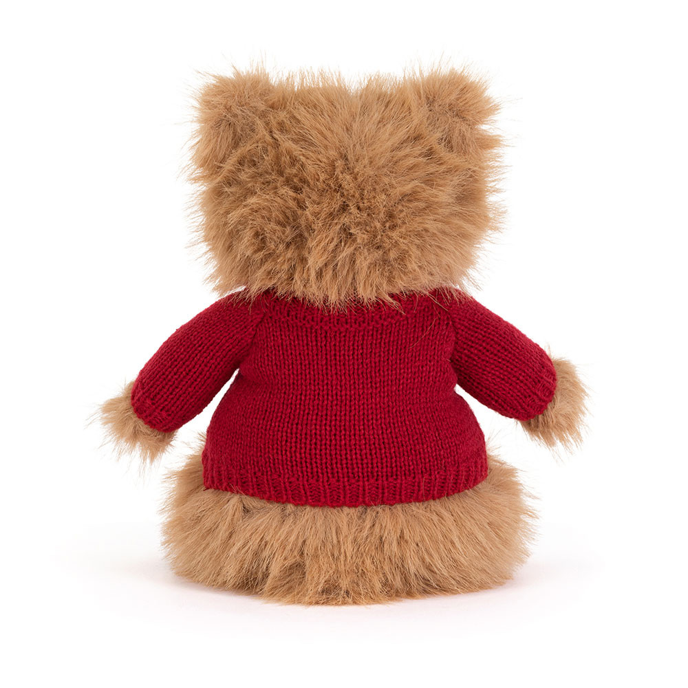 Bartholomew Bear Bouffant with Personalized Red Jumper - Image 4