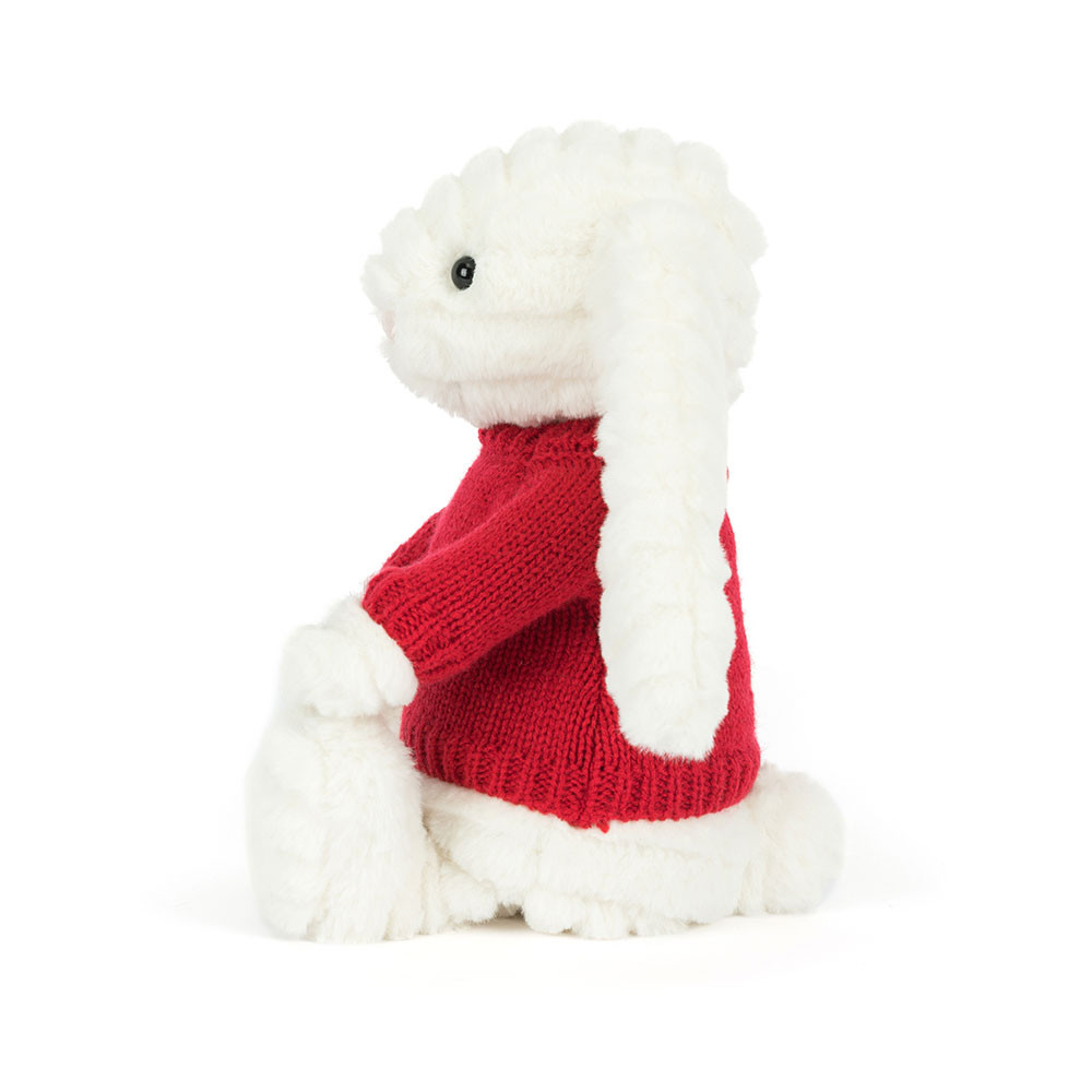 Bashful Luxe Bunny Nimbus with Personalized Red Jumper - Image 3