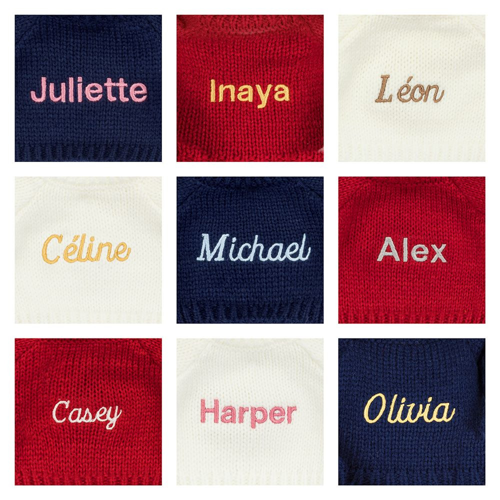 Blossom Cream Bunny 'Berry' with Personalized Red Jumper - Image 2