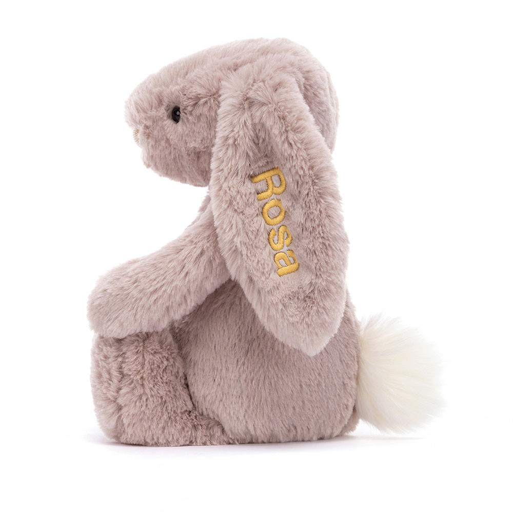 Personalized Bashful Luxe Bunny Rosa Medium - Image 2